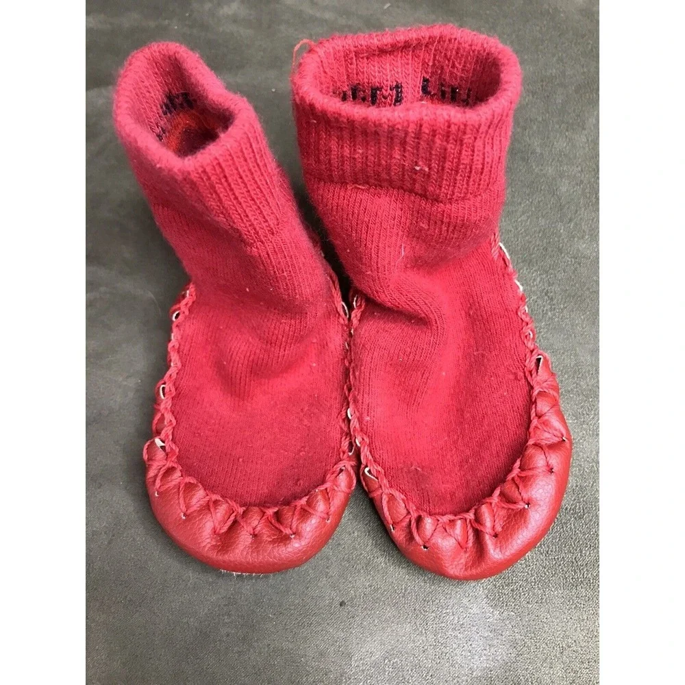 Toddler Kids Baby Girls Boys Anti-slip Slippers Socks Cotton Shoes Winter Warm